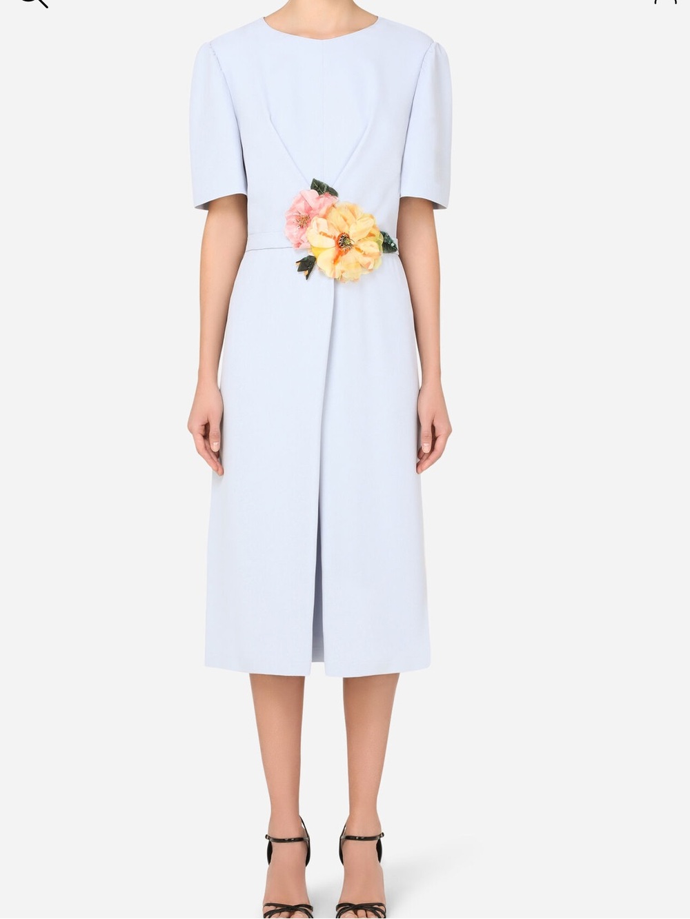 Dolce & Gabbana
Cadi floral-appliqué darted midi dress
